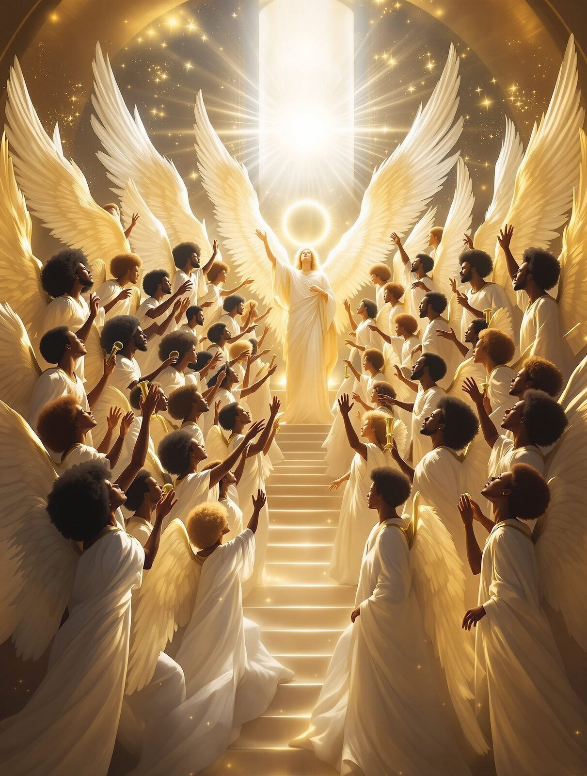 Angels Worshipping Before the Throne — Every Color United