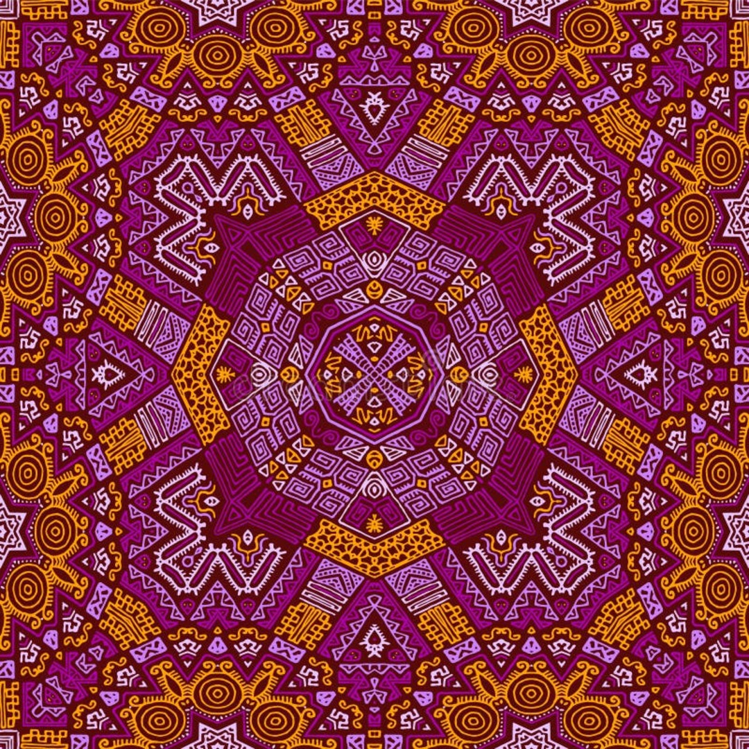 Vibrant Kenyan cultural pattern