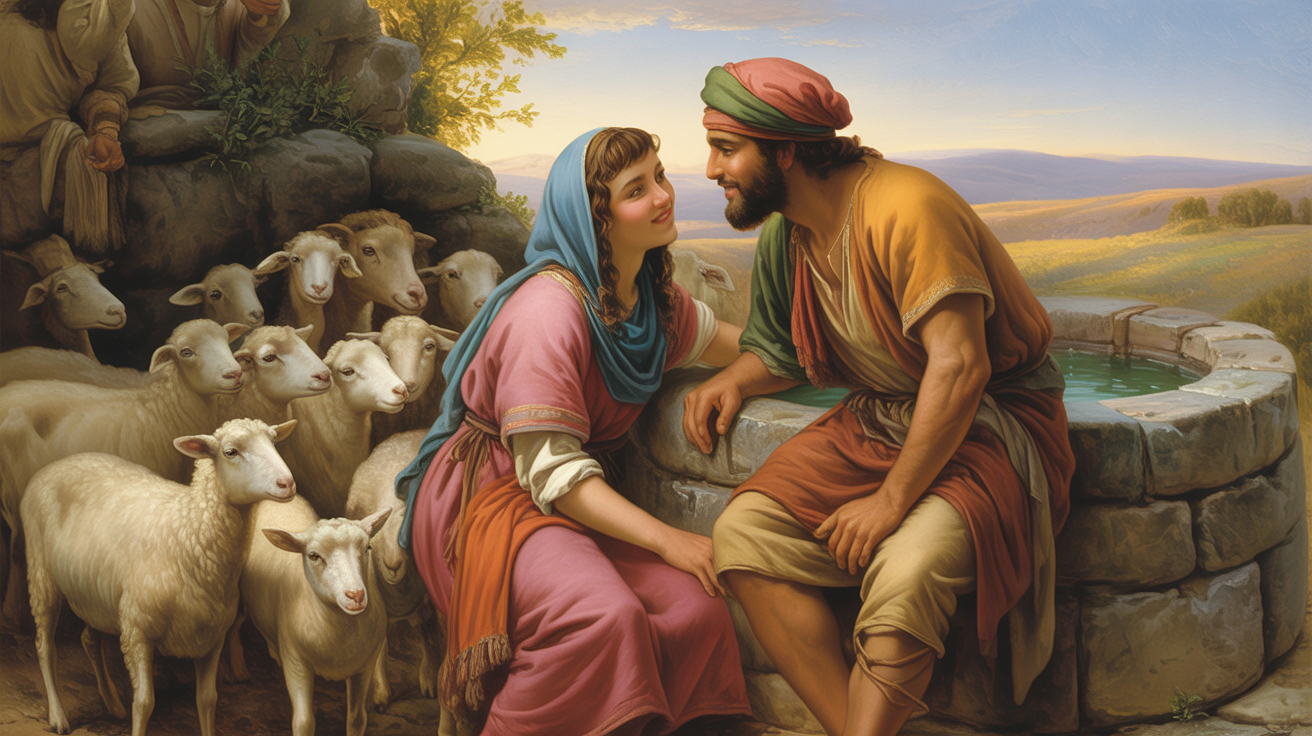 Jacob, Rachel, and Leah